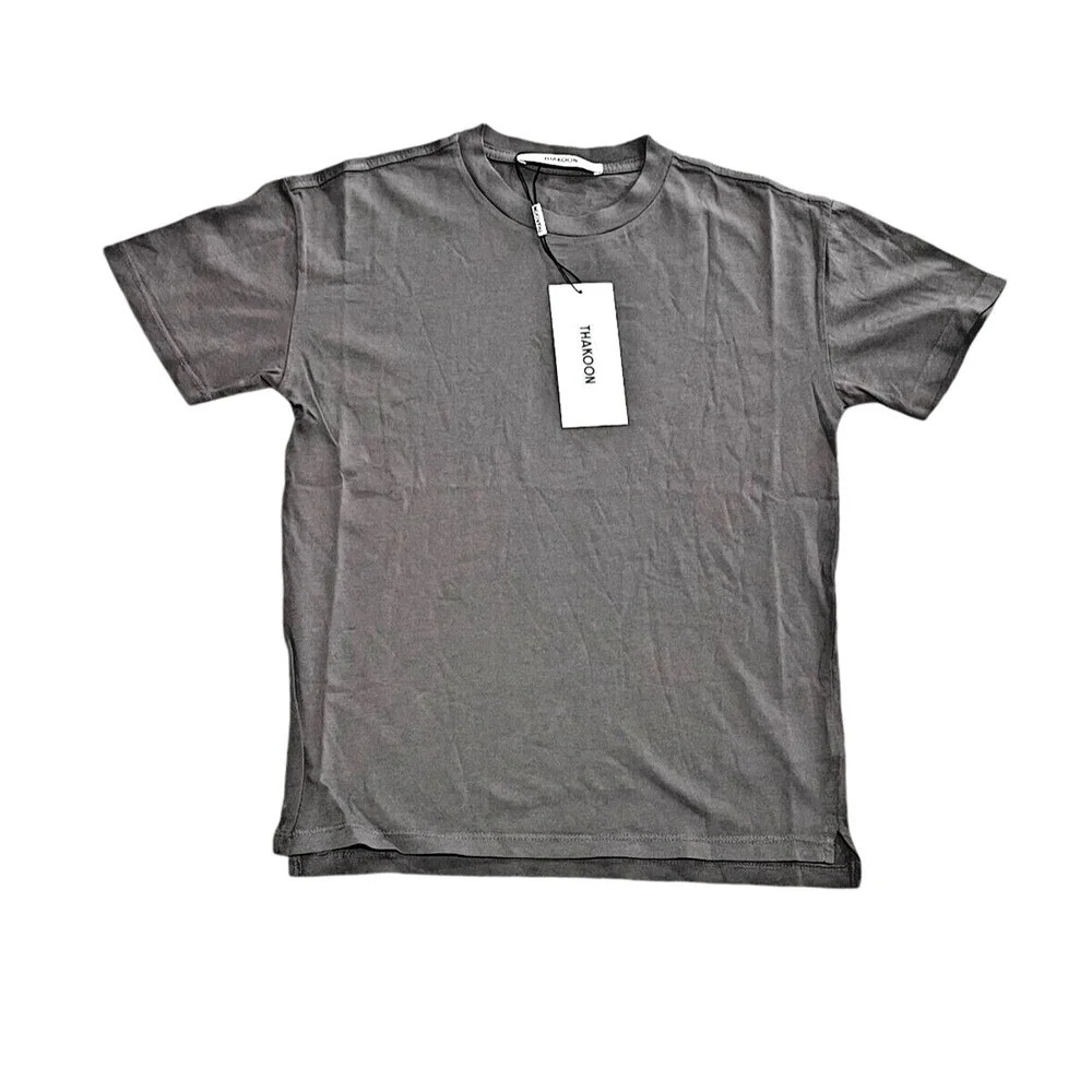 Thakoon Women's Classic T Shirt Short Sleeve Crew Neck Pullover Cotton Size XS